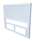 115 cm high Timber headboard  - Double  - Pure White Colour