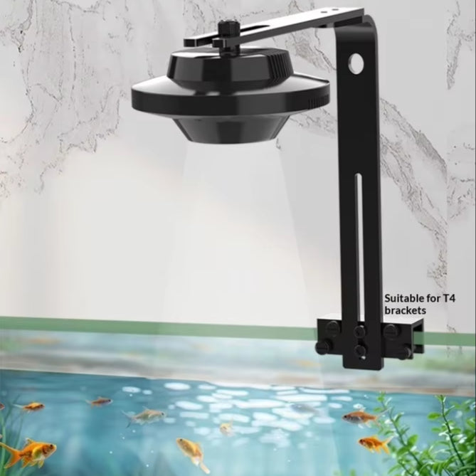 FLYING  SAUCER STYLE LED LIGHT - MODERN BLACK POWDER COATED STAINLESS STEEL DESIGN AQUARIUM LED  GROW LIGHT MODEL 640 c