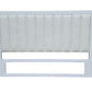 Costal Solid Pine bed frame with Padded Headboard - Queen - White