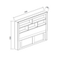 Regent Solid Pine Bed Frame with Bookshelf Headboard - King - Walnut Espresso