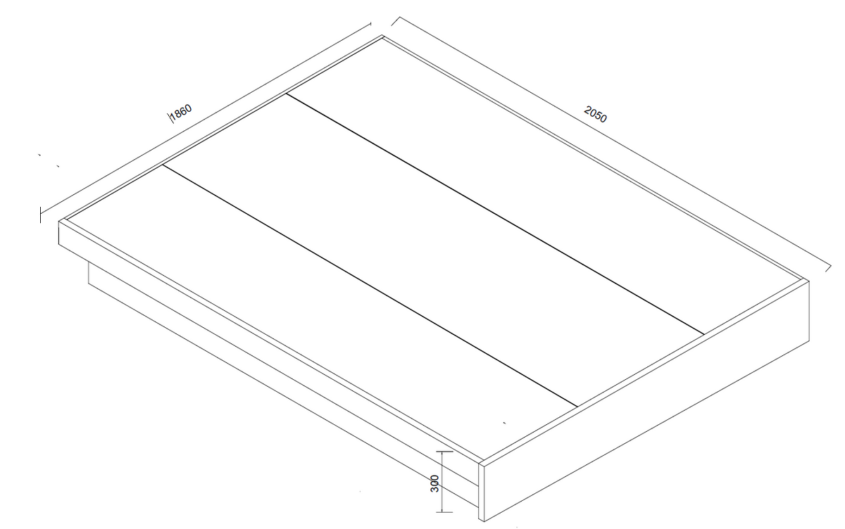 ZEN Solid Pine Bed Frame with Headboard - King - Walnut Espresso