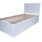 Costal Solid Pine Trundler bed frame - King Single - White