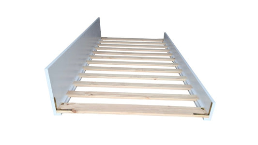 30 cm Deep Coastal Under Bed Trundler - King Single - White