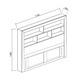Coastal Pine BookShelf Headboard - King Single - White