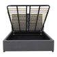 Classic Headboard with Gas lift bed base set - Queen - Charcoal