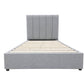 Modern Headboard Bed Frame - King Single - Latte