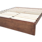 Regent Solid Pine Bed Base - King - Walnut Espresso
