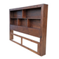 Regent Pine BookShelf Headboard - King - Walnut Espresso