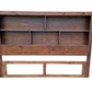 Regent Pine BookShelf Headboard - King - Walnut Espresso