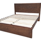 Regent Solid Pine Bed Frame with Headboard - King - Walnut Espresso