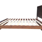 Regent Solid Pine Bed Frame with Headboard - King - Walnut Espresso