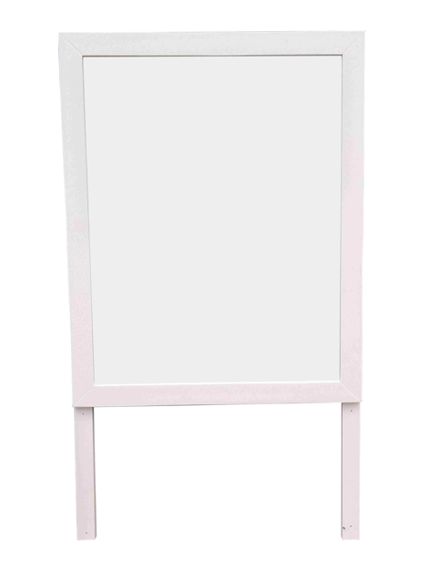 Coastal Pine Dresser with Mirror - 4 Drawers - White