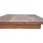 ZEN Floating Platform Bed Base - King - Walnut Espresso