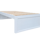 Coastal Solid Pine Bed Base - King Single - White