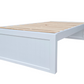 Coastal Solid Pine Bed Base - King Single - White