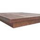 ZEN Floating Platform Bed Base - King - Walnut Espresso
