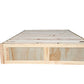 Coastal Pine Bed Base - Double - Natural pine wood colour