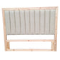 130 cm high Padded Timber headboard  - Queen - Natural Pine Colour
