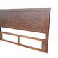 Regent Solid Pine Timber headboard - King - Walnut Espresso