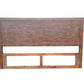 Regent Solid Pine Timber headboard - King - Walnut Espresso