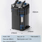 SILENT HIGH POWER CANISTER FILTER FOR TANKS UPTO 300 LITRE TANK , WITH BUILT IN HEATER / UV LIGHT AND EASY PULL OUT PRE FILTER- MODEL  YWY800