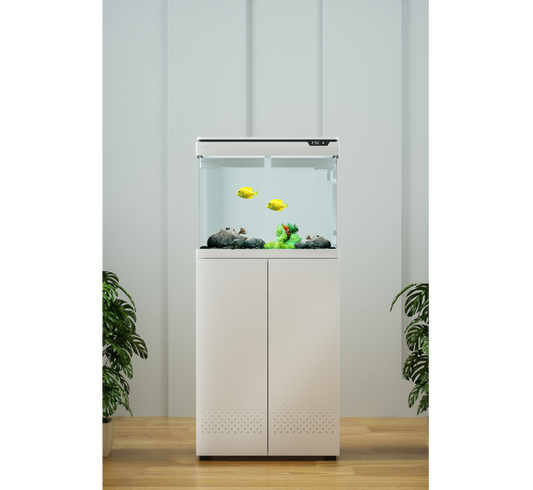 70 LITRE TANK , FILTER , LIGHT , COVER AND STAND - FULL SET UP PLUG AND  ADD FISH AND WATER - MODEL XE 600