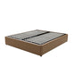 Gas Lift Storage Bed Base - King - PU Leather Tan