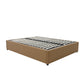 Gas Lift Storage Bed Base - King - PU Leather Tan