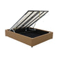 Gas Lift Storage Bed Base - King - PU Leather Tan