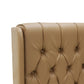 Classic Headboard with Wings - King- PU Leather Tan
