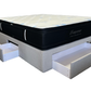 Double Beige 3 drawer storage bed base and medium eurotop mattress Combo