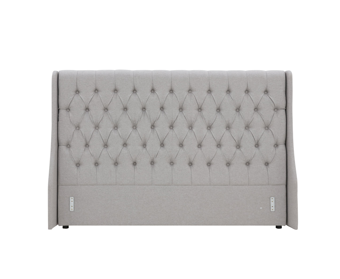 Classic Headboard with Wings - Queen- Latte