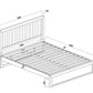 Coastal Pine Bed Base - King - White