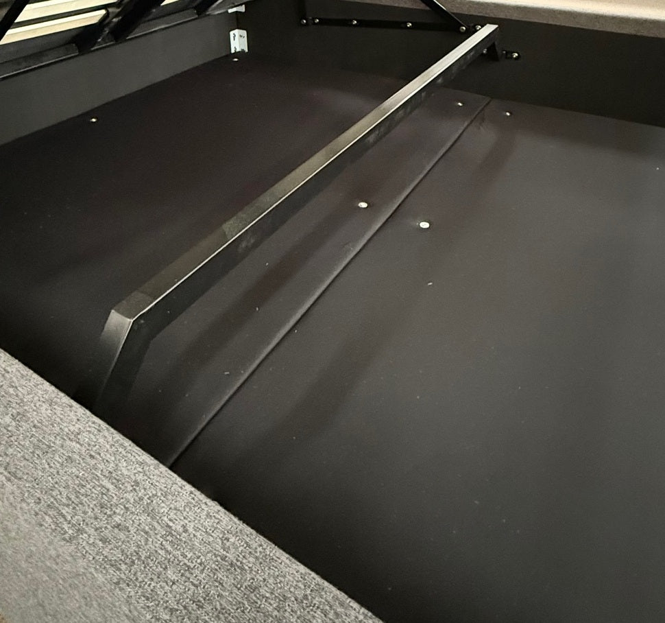 Gas Lift Storage Bed Base - Queen - Latte