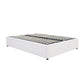 Gas Lift Storage Bed Base - Queen - PU Leather White