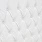 Classic Headboard with Wings - King- PU Leather White