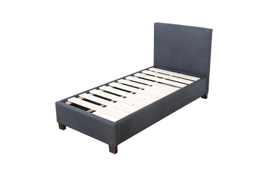 Plain Bed Frame - Single - Charcoal