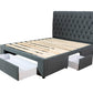Classic Bed Frame - Queen- Charcoal