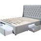 Classic Bed Frame - Queen - Light Grey