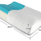 Contour cooling gel memory foam pillow, providing head and neck support.