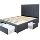 Modern Bed Frame - King- Charcoal