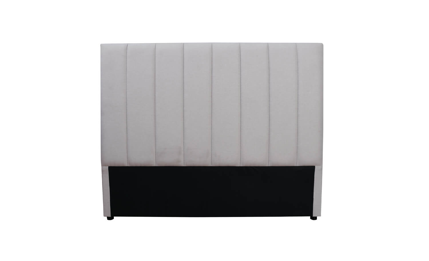 Modern queen latte headboard with a high-quality, thick, padded, upholstered design.