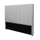 Modern double latte headboard with a high-quality padded and upholstered design.