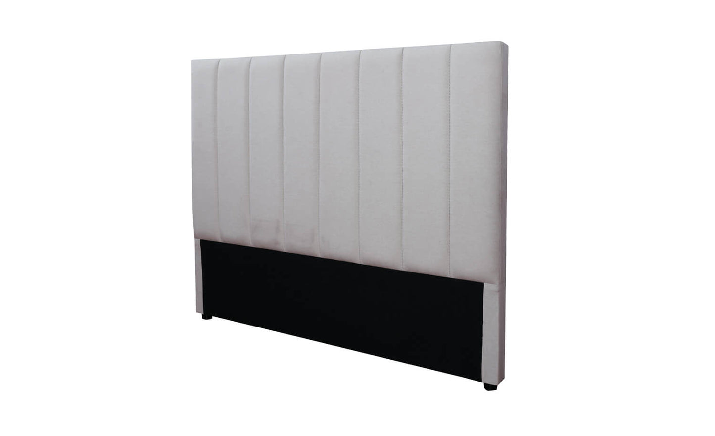 Modern king latte headboard with a high-quality, thick, padded, upholstered design.